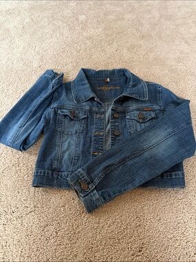 Cropped  Dark Denim Blue Jacket